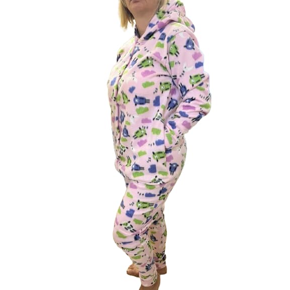 Macacão Soft ganhe um tapa olho Quentinho Manga Longa Adulto Dia dos Namorados  Casal Divertido Estampas