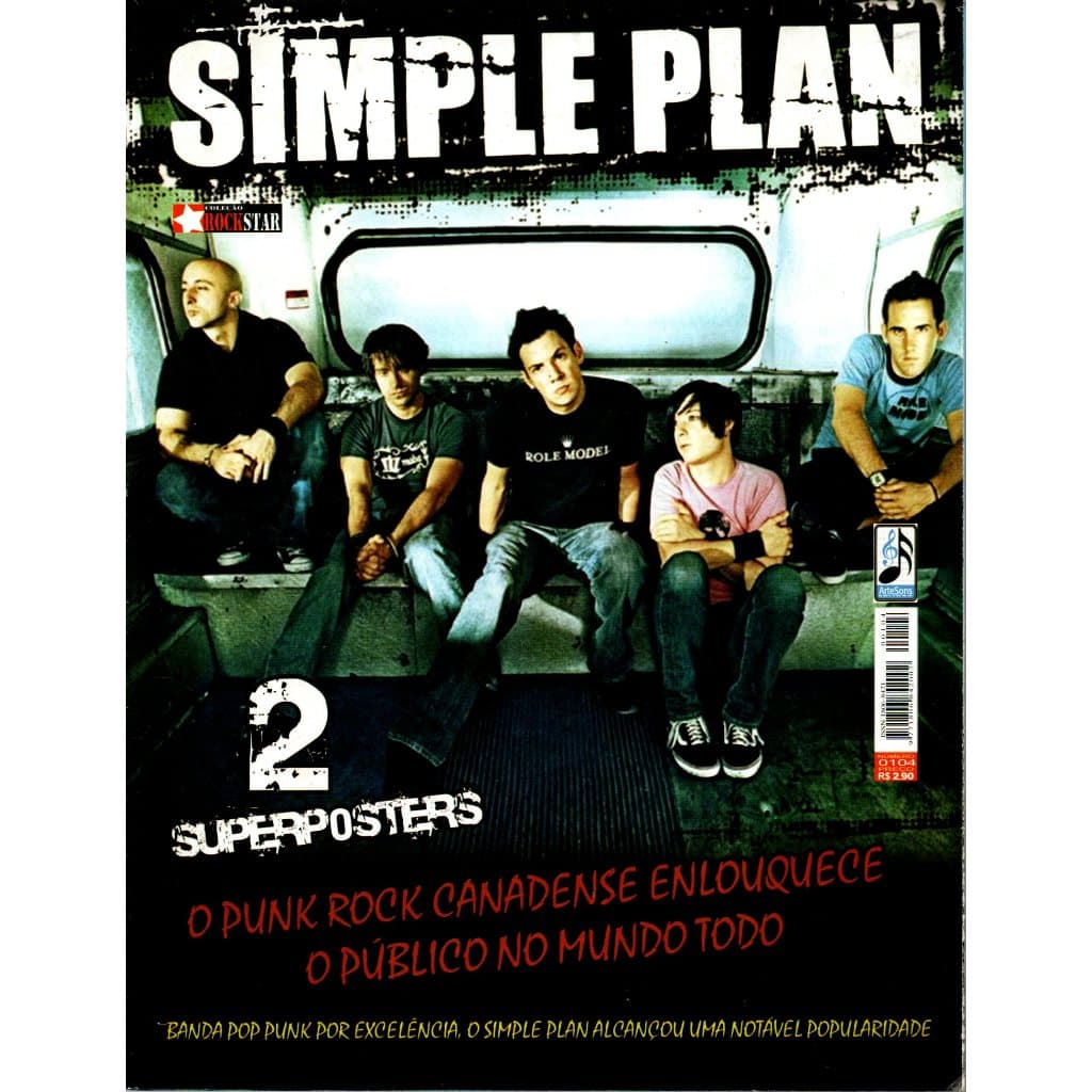 Revista Pôster Simple Plan