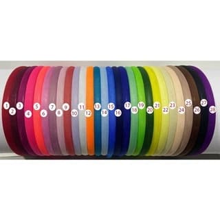 Kit 12 Tiaras Encapadas 10mm | Cores Variadas | Confortáveis, Resistentes e Elegantes | Artesanato e Uso Diário