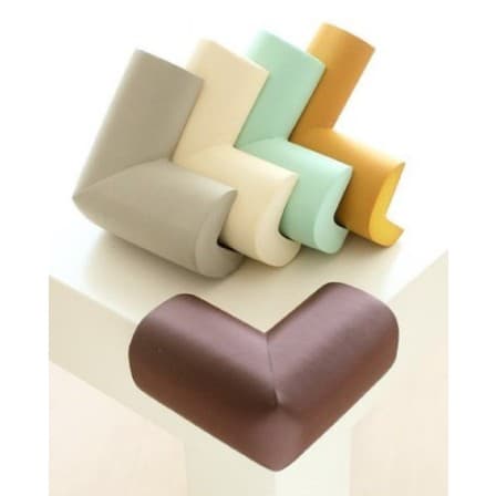 Protetores De Mesa Quina Canto Kit com 4 Espuma Grossa Adesivo para Móveis Vidro Emborrachado Macio Eva Bebê Criança