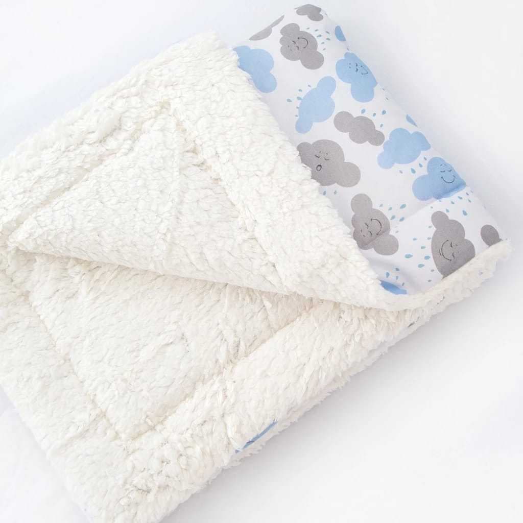 Edredom manta Cobertor Para bebê forrado com sherpa