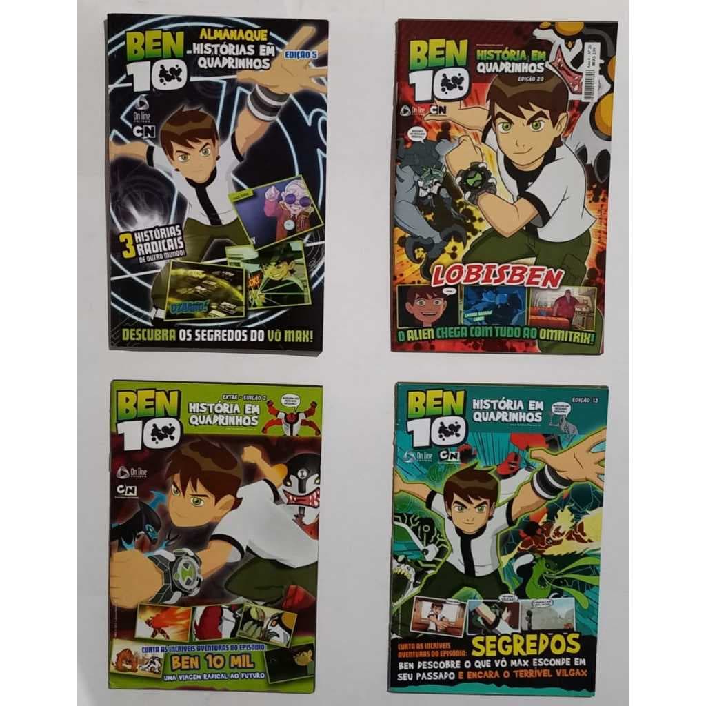 GIBI Ben10 Kit 3 Gibis Ben 10 Sem Repetição Passatempo Gibi Ben10 Revista Gibi Ben10