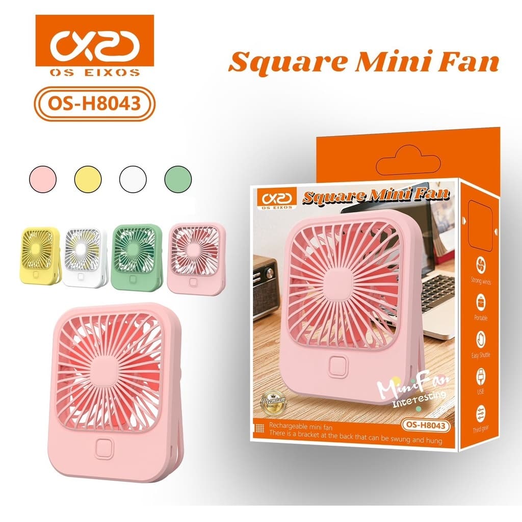 Ventilador Recarregável Usb Portátil Com 3 Velocidades Varios Modelos