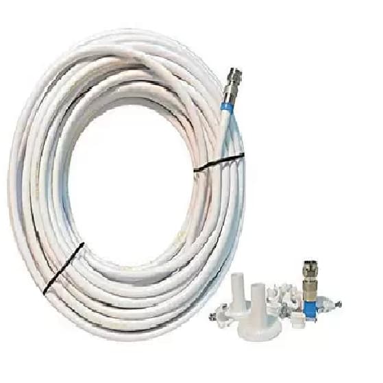 Kit Cabo Coaxial Rg6 15 metros completo Instalação
