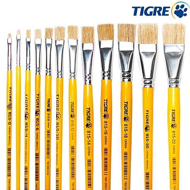 Pincel Chato 815 - Tigre (Tamanhos 0-24)