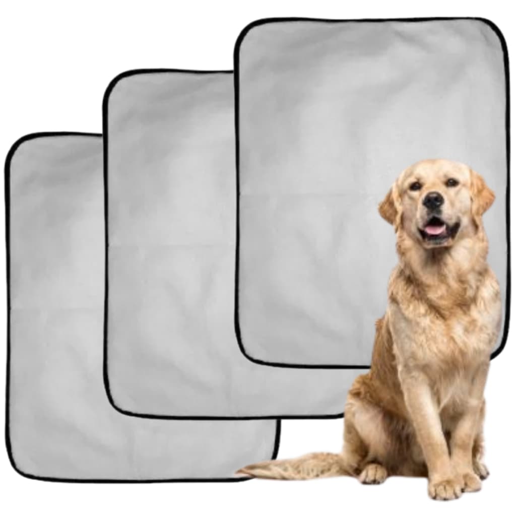 Kit 3 Tapete Higienico Grande 600 lavagens Tapete Xixi Para Cães e Gatos