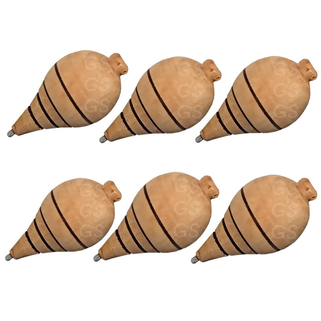 Pião De Madeira Com Fieira 04 peças Brinquedo Infantil antigo Brincadeira de criança.