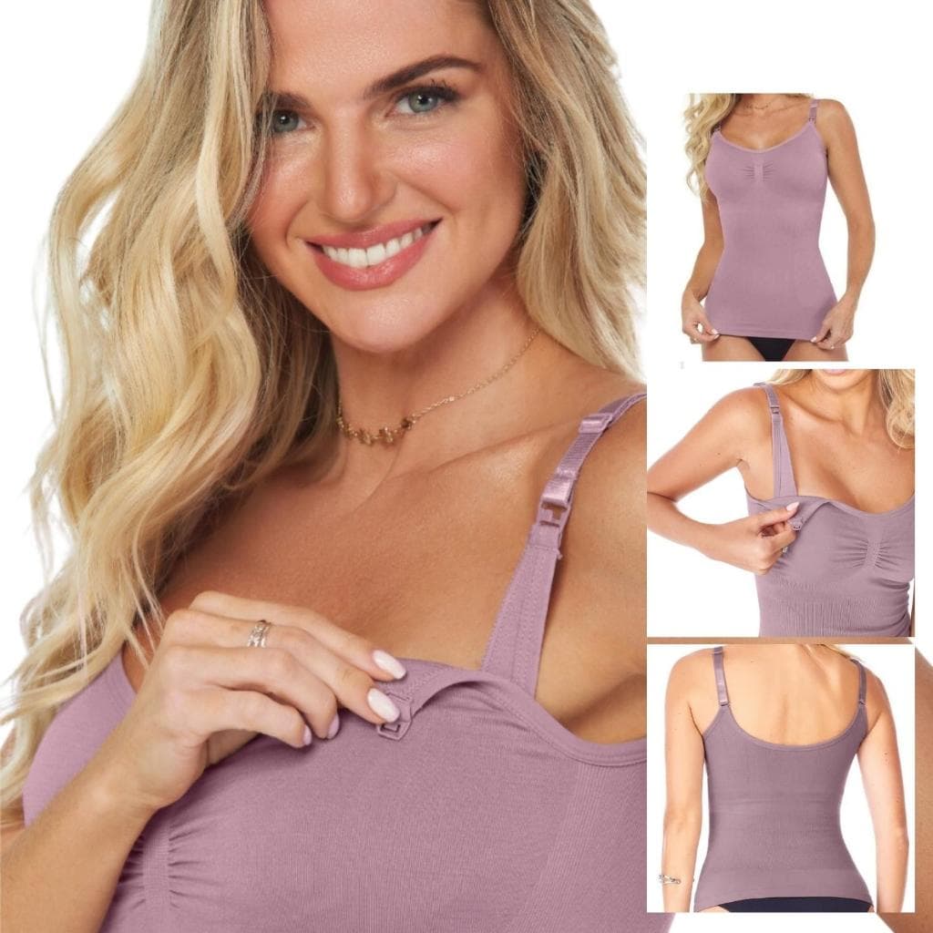 Regata Para Amamentação Com Compressão Na Região Abdominal Abre e Fecha Com Facilidade