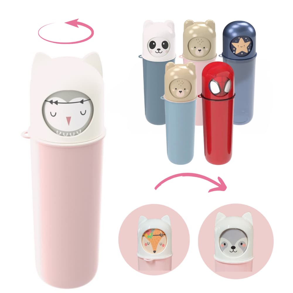 Porta Escova Dental Case Infantil Viagem Escola Ludico