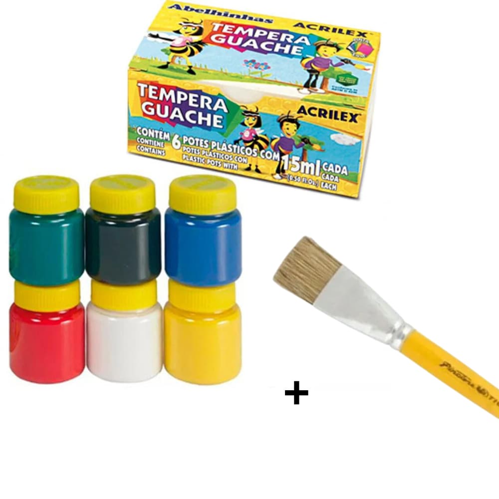 Tinta Guache - Acrilex 6/12 Cores