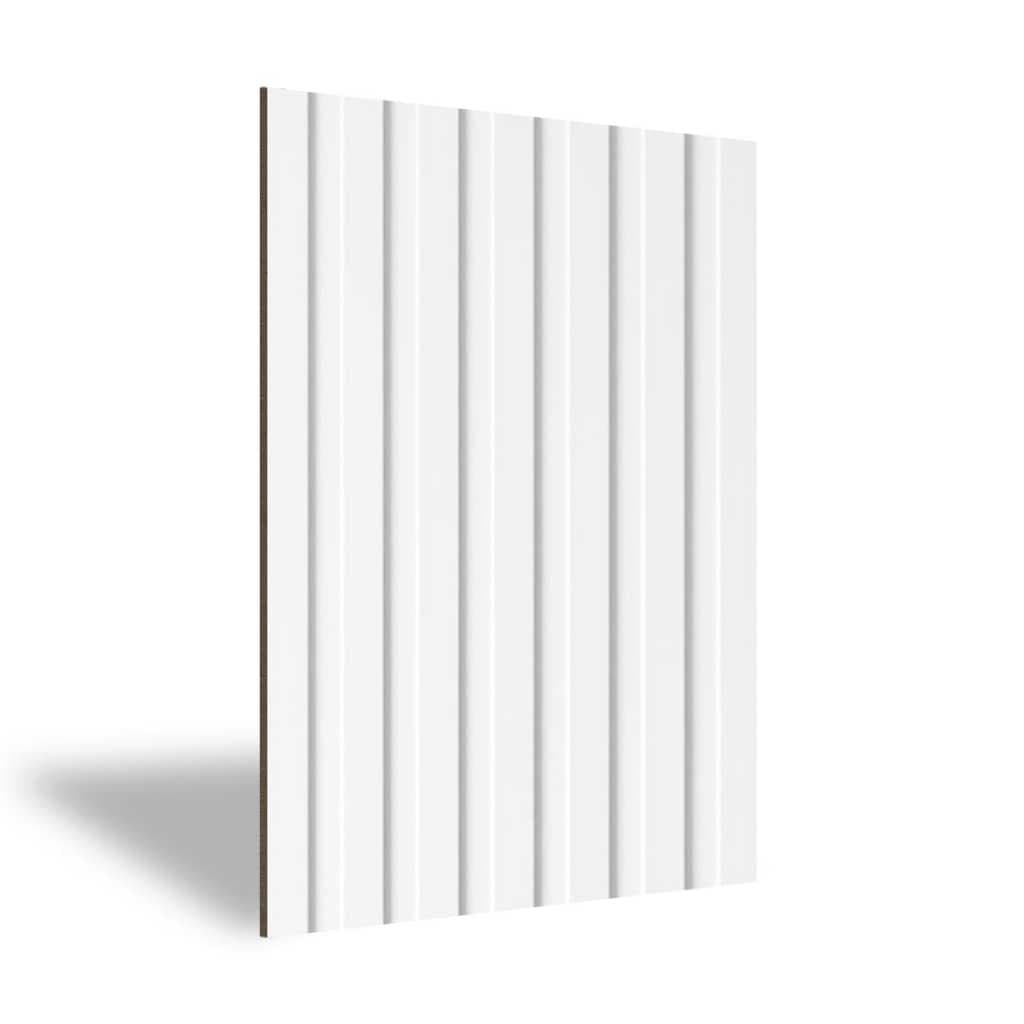 Ripado De Mdf 90 X 44cm - Branco Decorativo Parede Rack Cabeceira