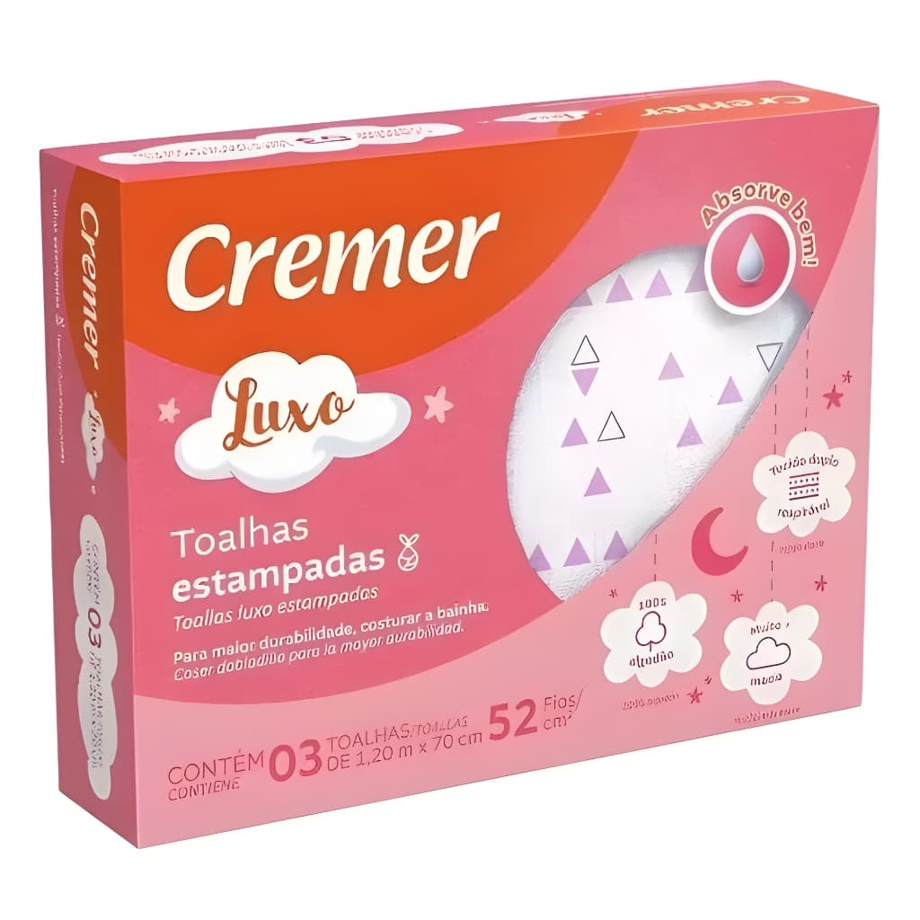 Toalha Cremer Luxo Estampada