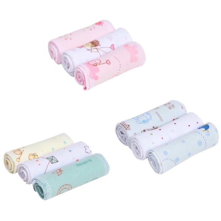 Faixa Umbilical Flanelada Bebê 100% Algodão C/3 Unidades Sortidas - Papi