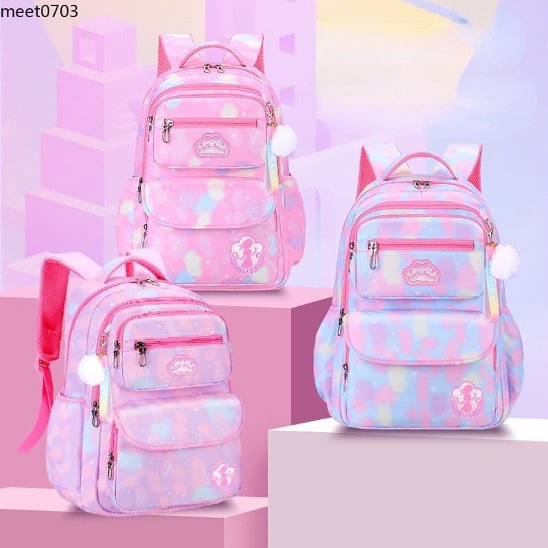 ASALOOG MOCHILA ESCOLAR PARA MENINAS MODELO ARCO IRIS D-03