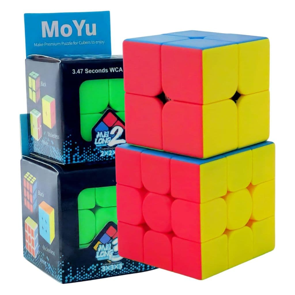 KIT Cubo Magico 2x2+3x3 Profissional Speed Cube MOYU