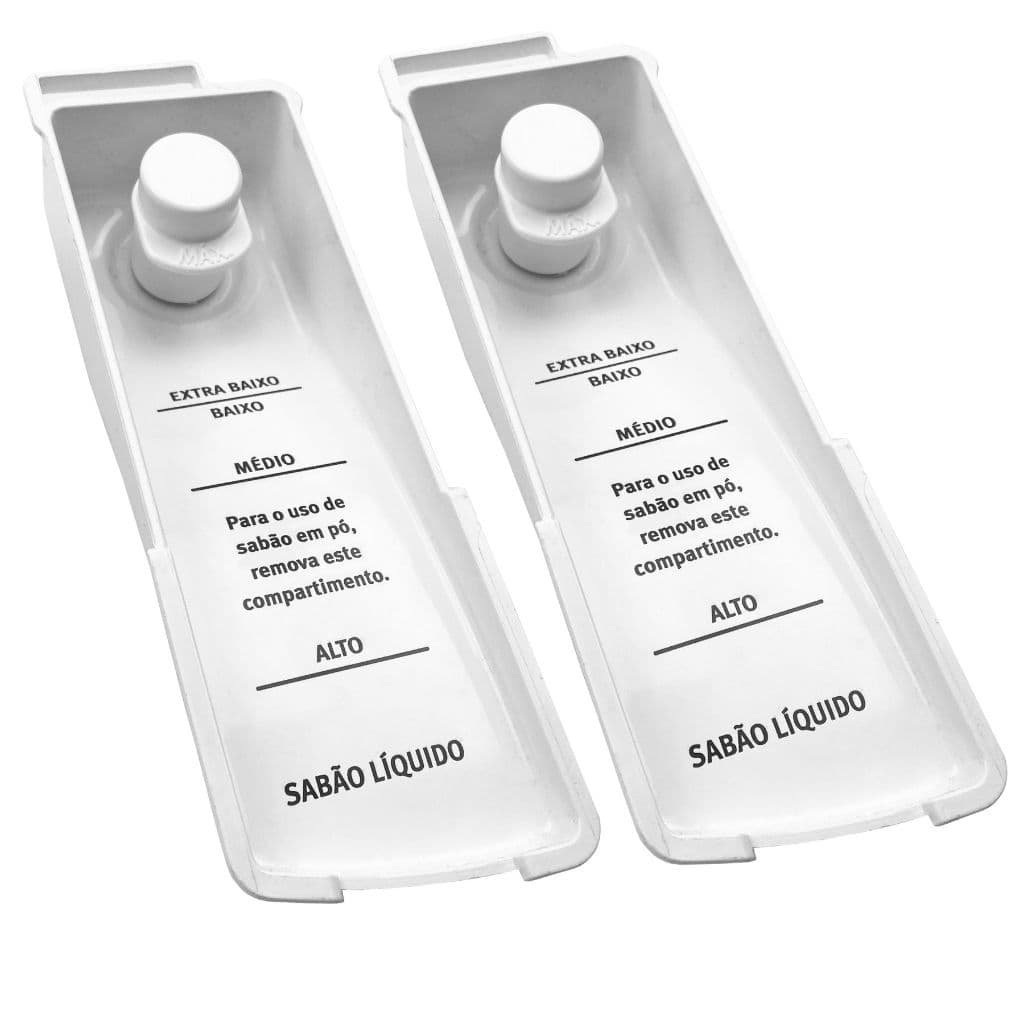 Kit 2 Dispenser De Sabão liquido Para Lavadoras Electrolux Lg