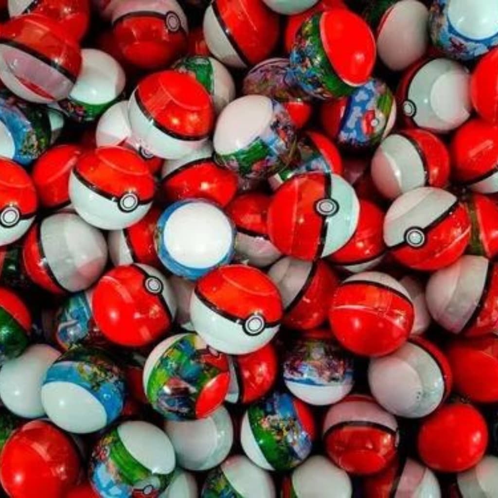 Mini Pokebola Lacrada com 1 Pokémon lembrancinha de aniversário