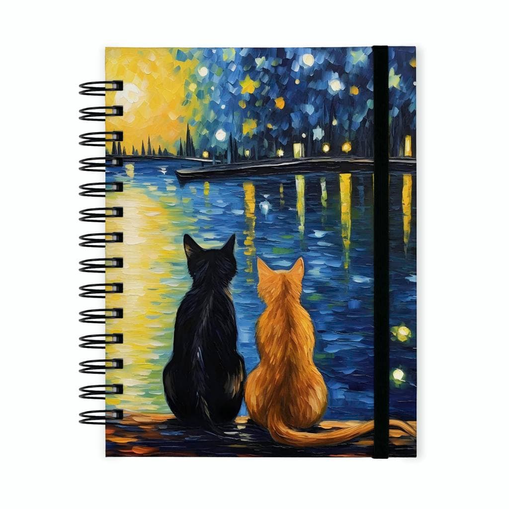 Caderno Sketchbook Aquarela, Desenho e Anotações Gramaturas 90g, 180g ou 240g - Noite Estrelada