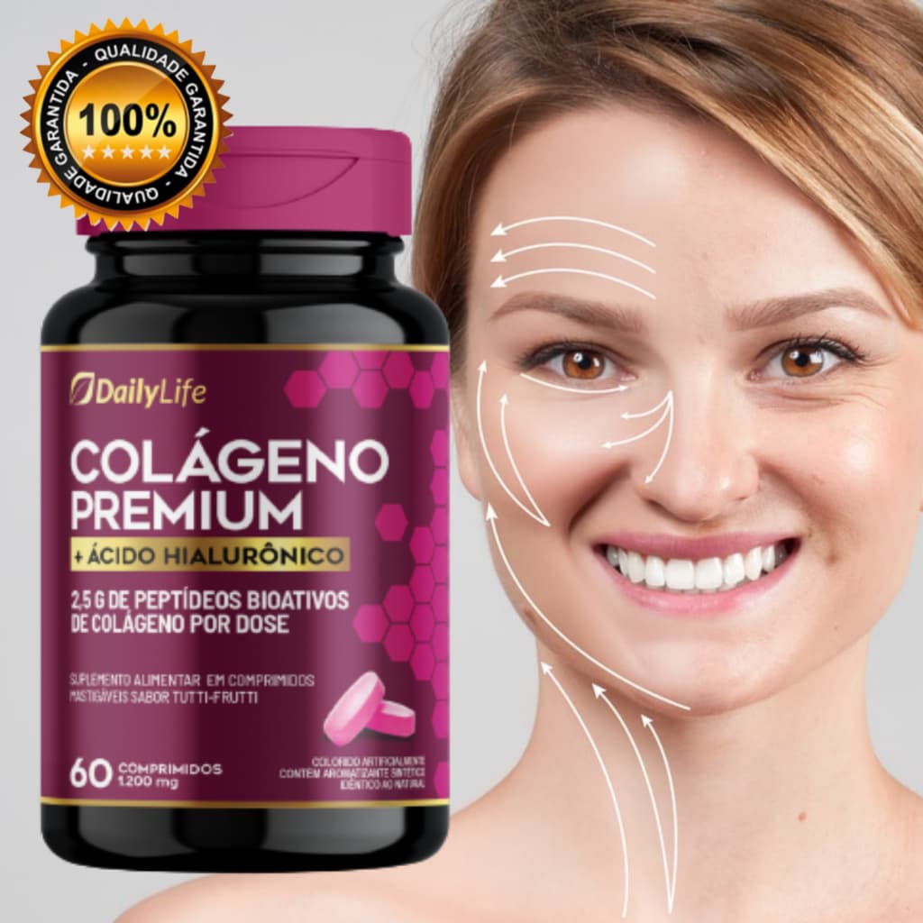 Colágeno Premium Original Daily Rejuvenescedor 60 Cáps Mastigável