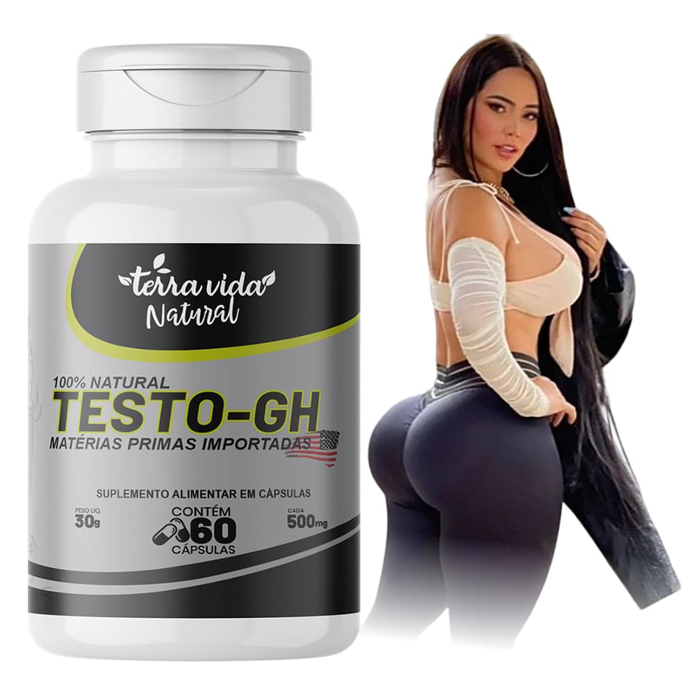 testo GH Pré Hormonal Feminino 60 cápsulas + Glúteos + Pernas + Curvas