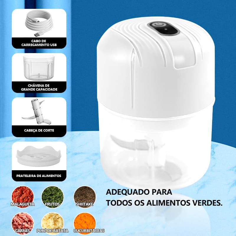 Mini Processador Manual Triturador de Alimentos 3 Laminas Batedeira automática de cozinha