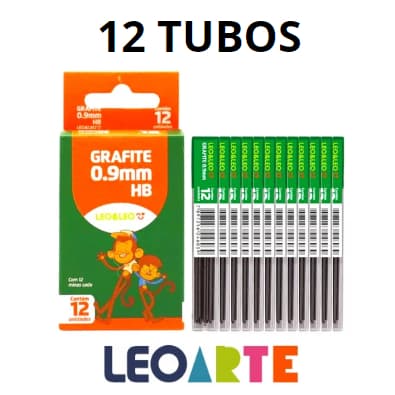 Mina De Grafite Hb 0.9Mm 12Minas Cx/12 Tubos Leoeleo