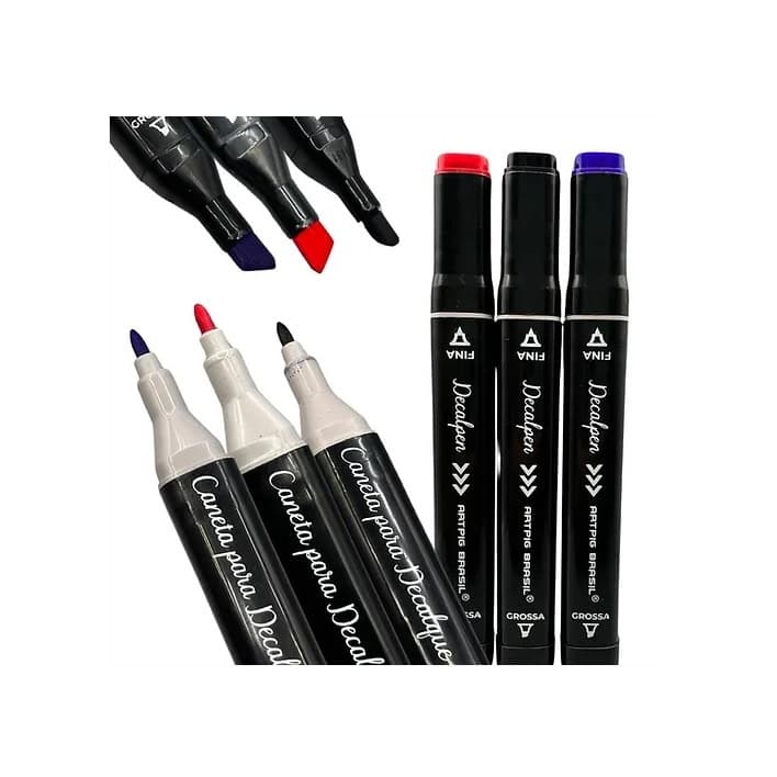 CANETA PARA DECALQUE DE TATTO DECALPEN - 2 PONTAS ARTPIG