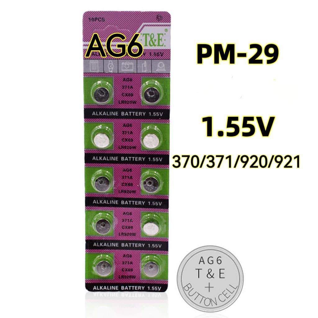 Baterias Ag6 Lr920 1.5v Alcalina Cartela C/10 Unidades