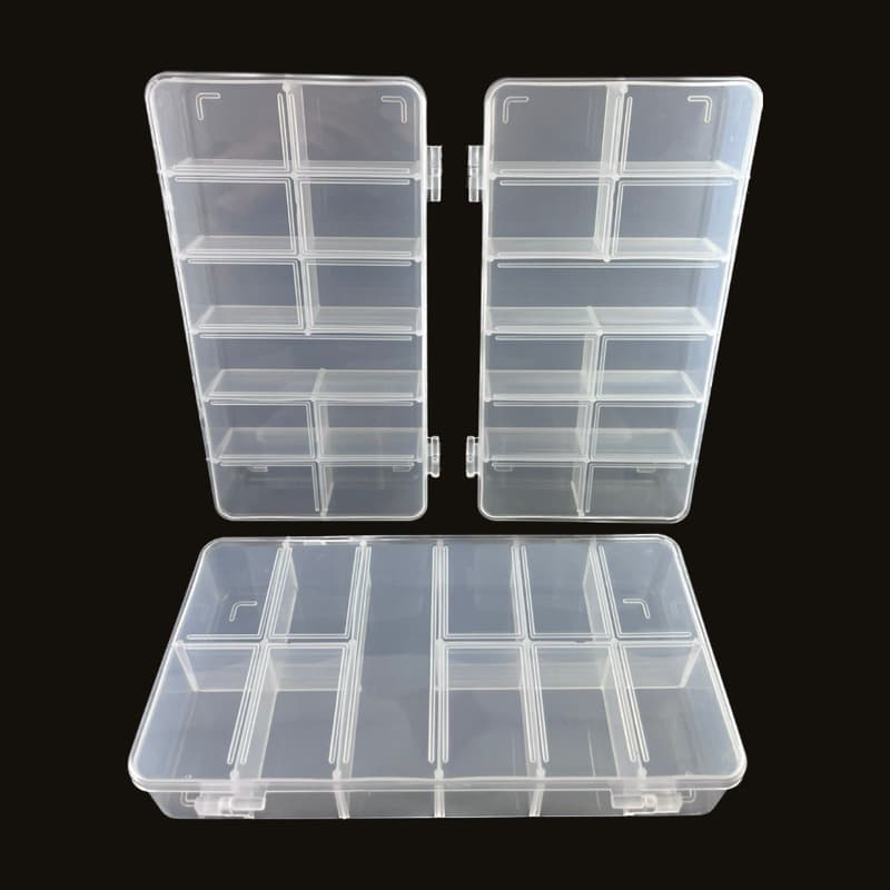 Kit. 3 Caixas 11 Divisões Transparente