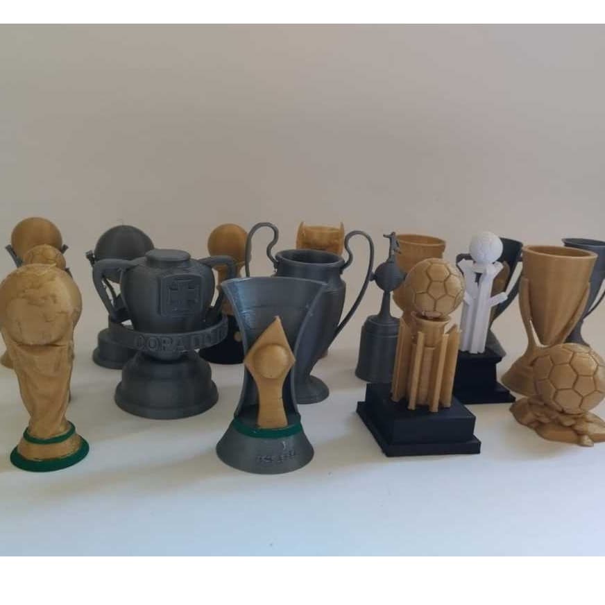 Miniatura de taças - libertadores - copa do mundo e muito mais - Impressão 3D