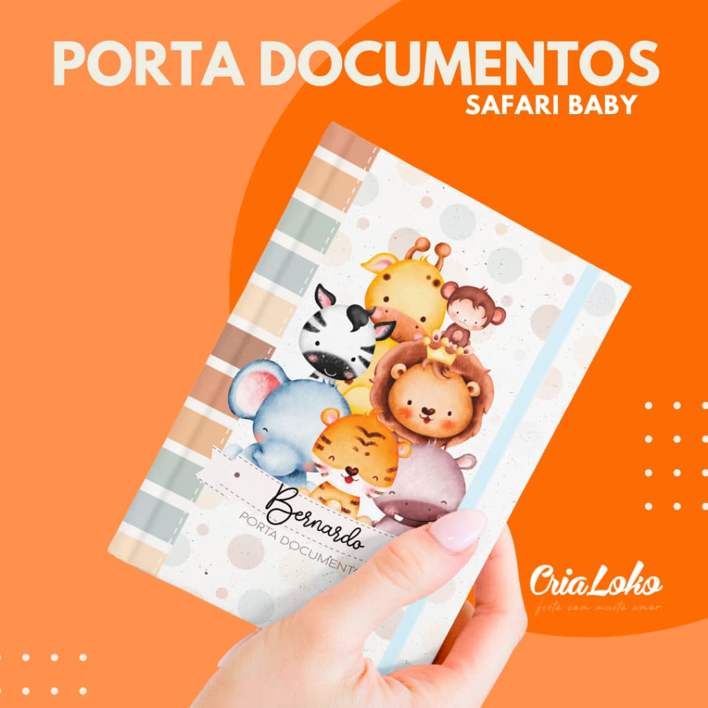 Porta Documentos Bebê Personalizado