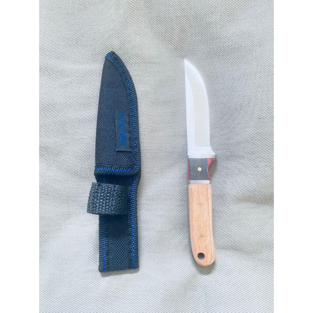 Faca Pequena D95 Churrasco Profissional FullTang Cabo Madeira