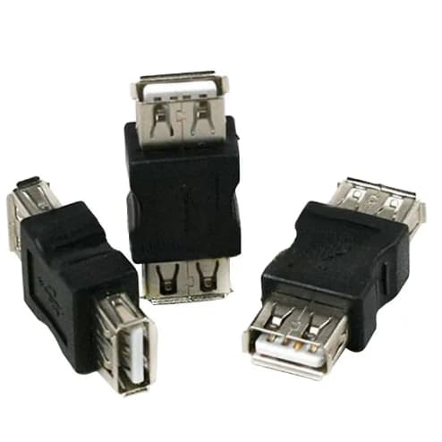 10* Adaptador Emenda USB 2.0 A fêmea para fêmea F /F USB Conector