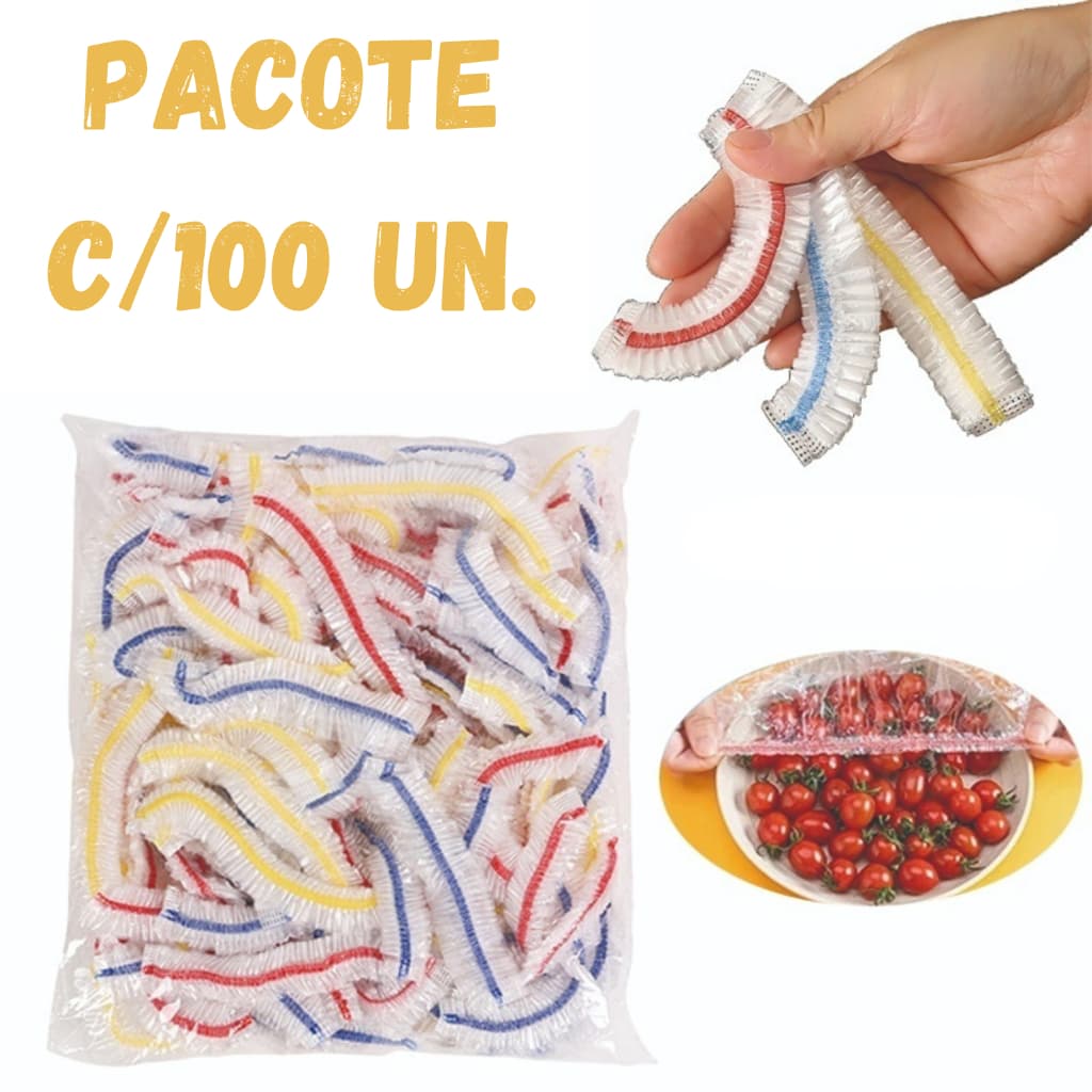 100 pçs / 300pçs Filme plástico descartável PE, capa minimalista para alimentos para cozinha