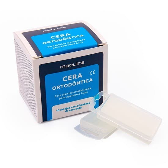 Cera Ortodontica Maquira Com 50 Bastões Proteção Aparelho Braquete