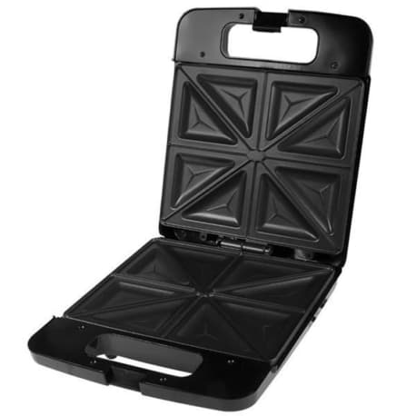 SANDUICHEIRA GRANDE 4 PAES VOLTAGEM 110V OU 220v -torrada pao cafe da manha cozinha casa sanduiche familia