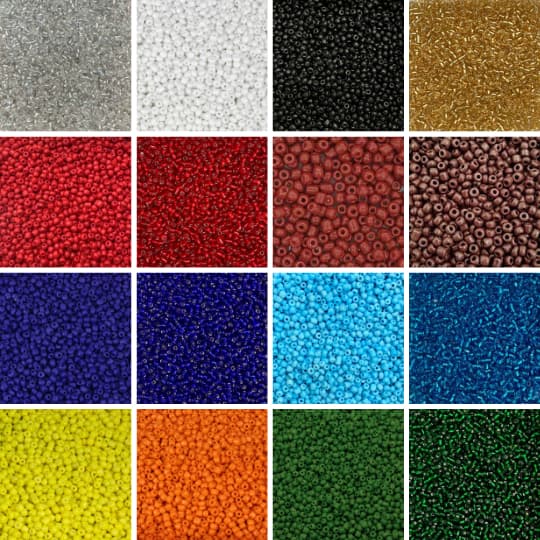 Miçanga de Vidro 6/0 (4mm) - Qualidade Premium e Brilho Intenso (25g | 50g | 100g)