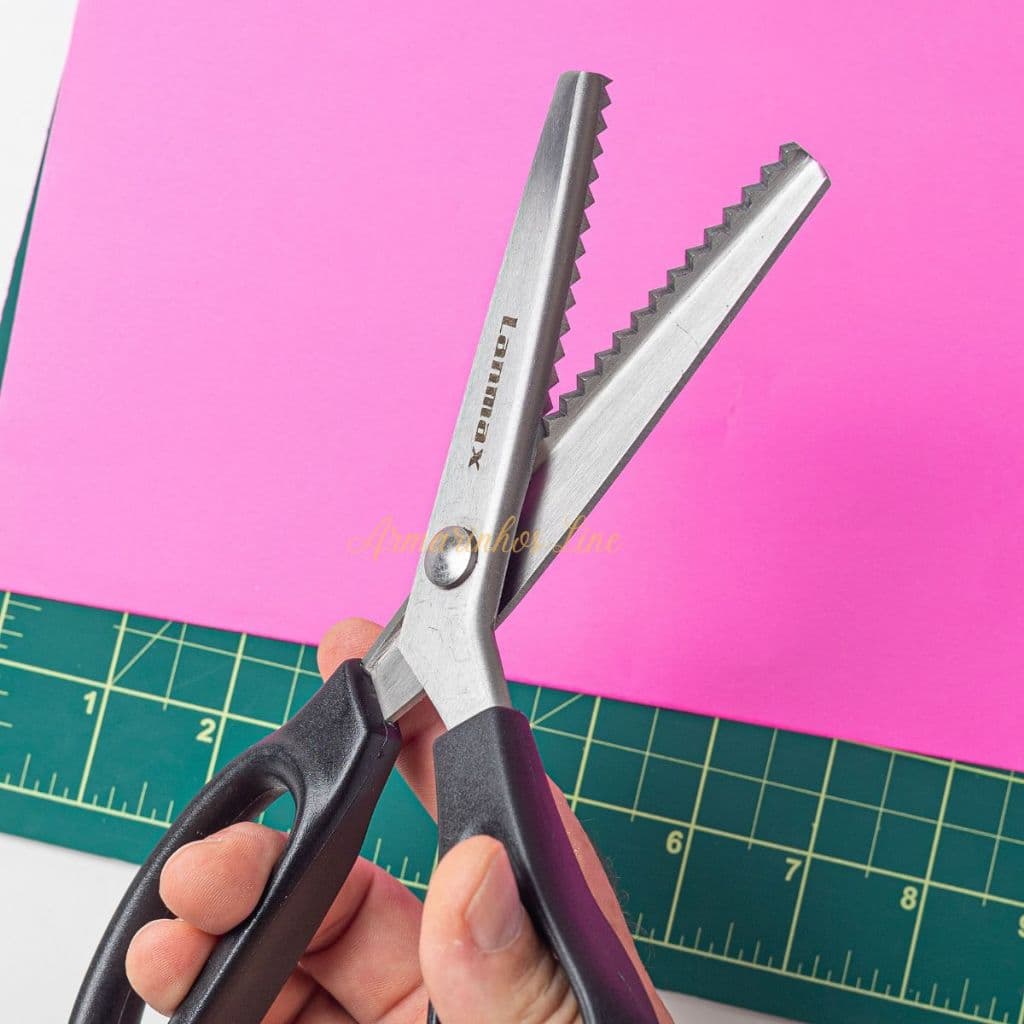 Tesoura de Picotar Zig Zag Escalope Tecido Papel Eva Artesanato