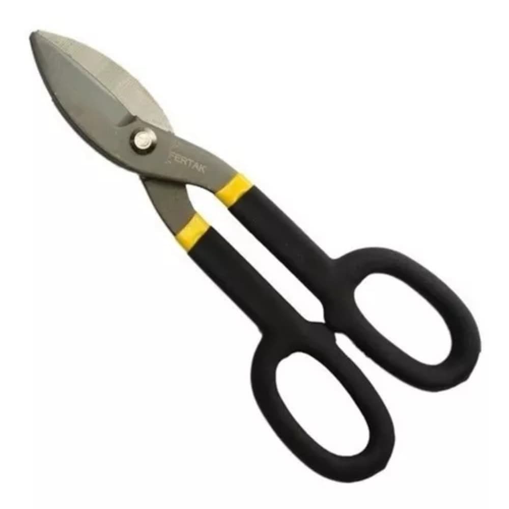 Tesoura Funileiro Corte Chapa Aço Alumínio 10pol 250mm Fertak
