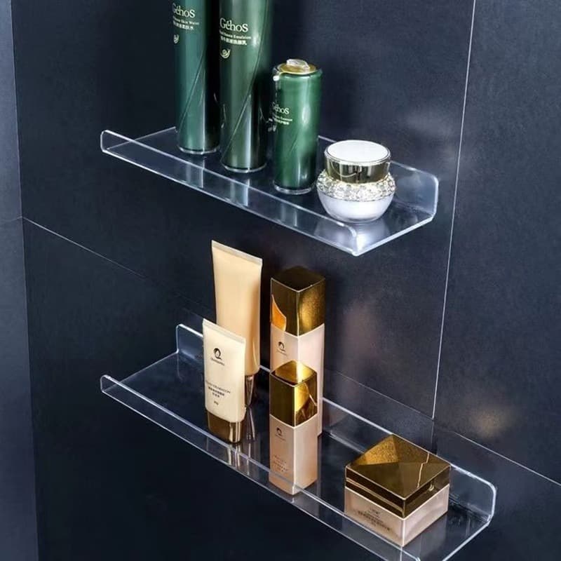 Prateleira Flutuante em Acrílico Organizadora Quarto - Formato U - Tênis Funko Bonecos Caixa de Som