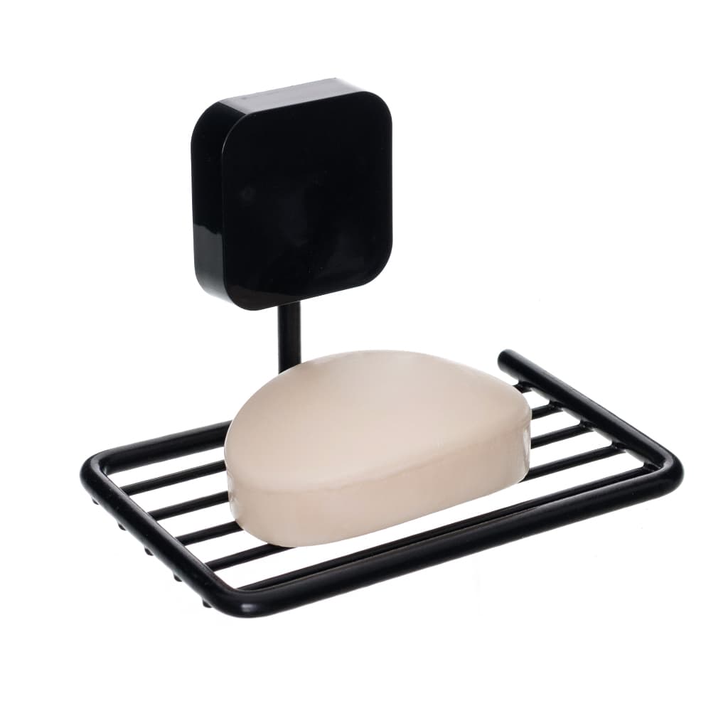 Porta Sabonete Saboneteira Sabão De Aço Com Adesivo Para Fixação Para Parede De Casa Banheiro