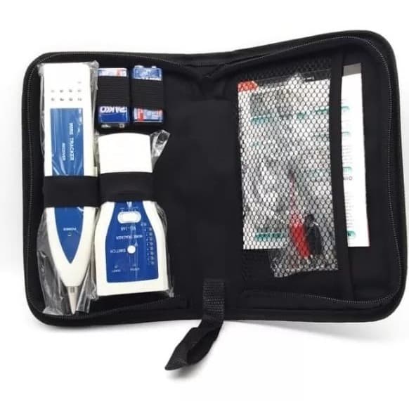 Kit Localizador De Cabos Rj11 Rj45 Zumbidor + Testador Rede