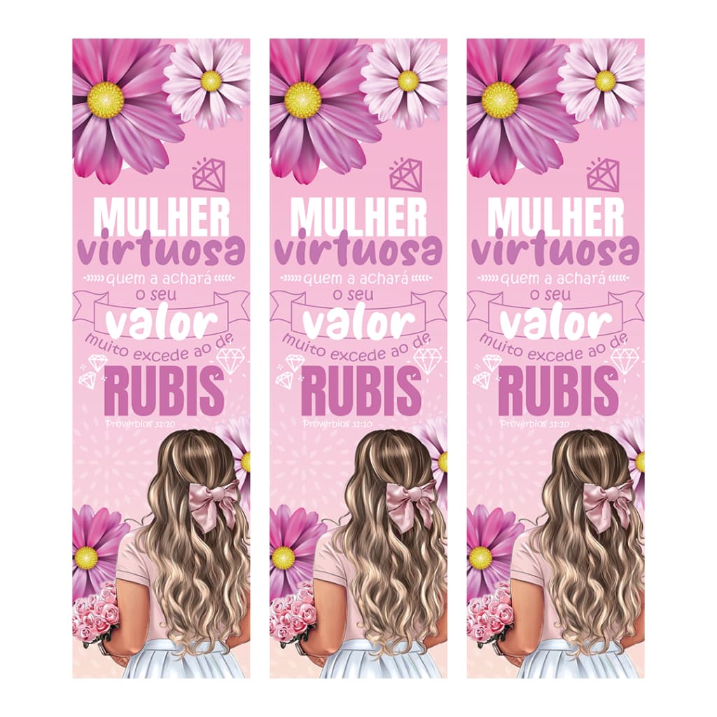 Mulher Virtuosa Marcador de Pagina papel cartão