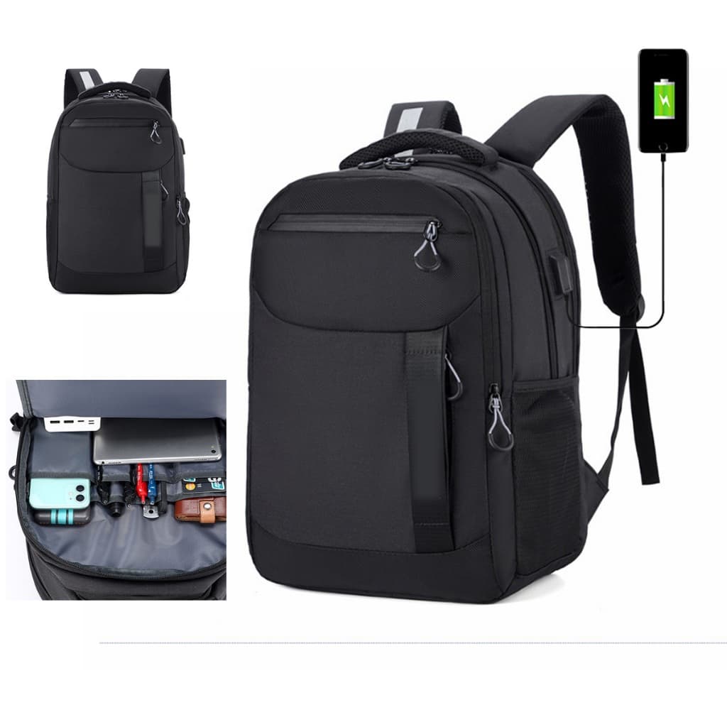 Mochila Feminina para Notebook com Cabo USB Impermeável Fofa Escolar Trabalho Viagem Bolsa Reforçada e Resistente