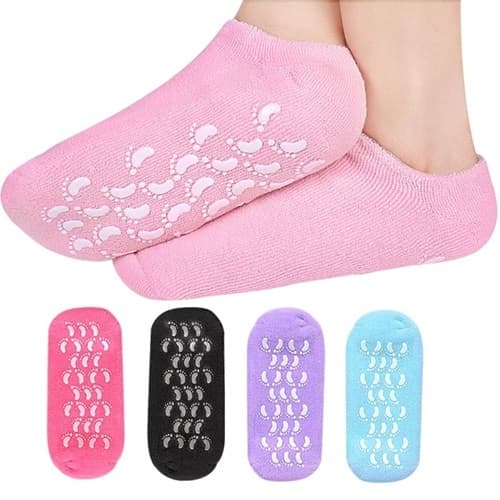 Par De Meias Hidratante Para Os Pés Hidratação Gel Spa Cuidado Pés Pronta Entrega