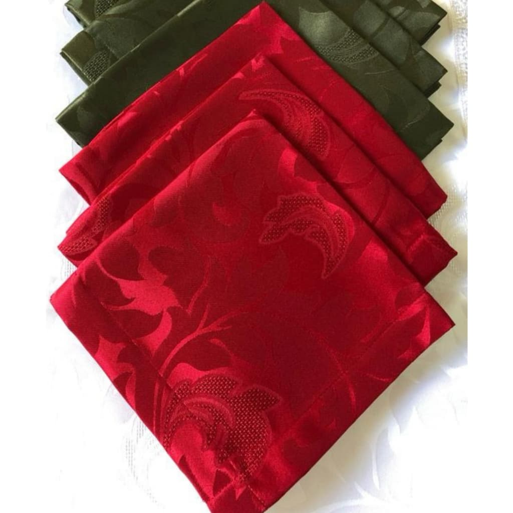 Kit Guardanapos De Boca Para mesa posta e Decoração 6 e 4  Peças Em Tecido Jacquard