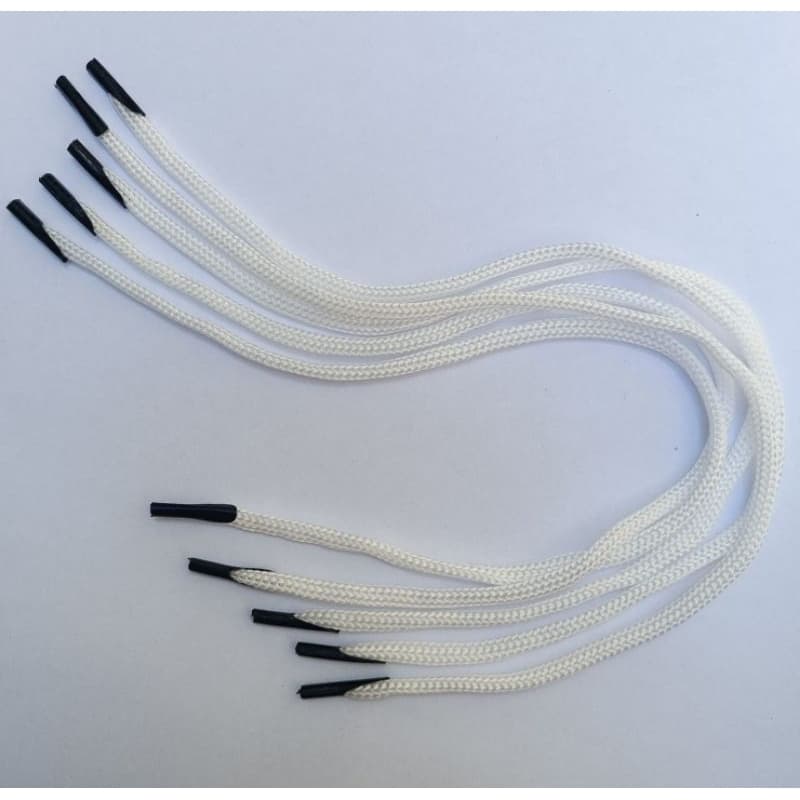 Alça de Nylon para Sacola 6/1 - 35cm com ponteira - Branco -100 Peças