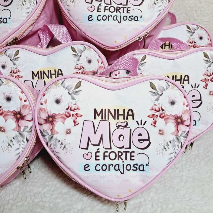 Necessaire de coração  dia das mães