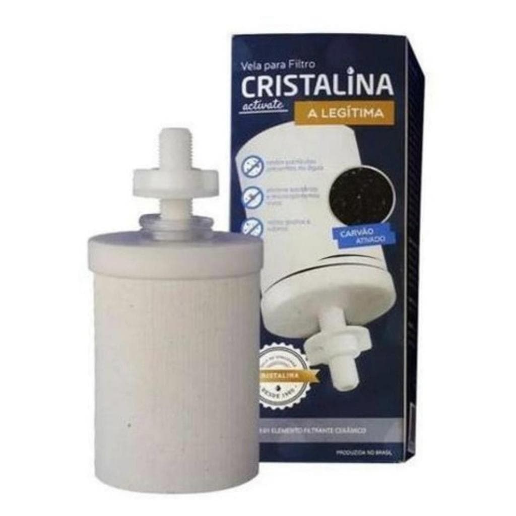 Vela Refil Para Filtro De Barro Cristalina Com Carvão Ativado Original