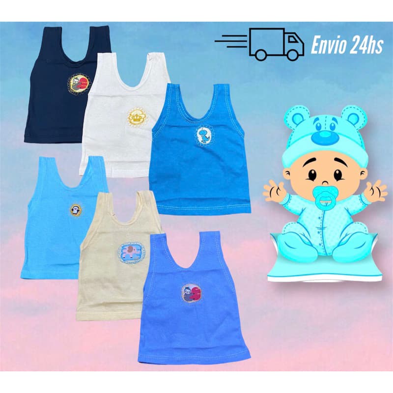 Kit 10 Camisetas Bebê Recém Nascido 100% Algodão